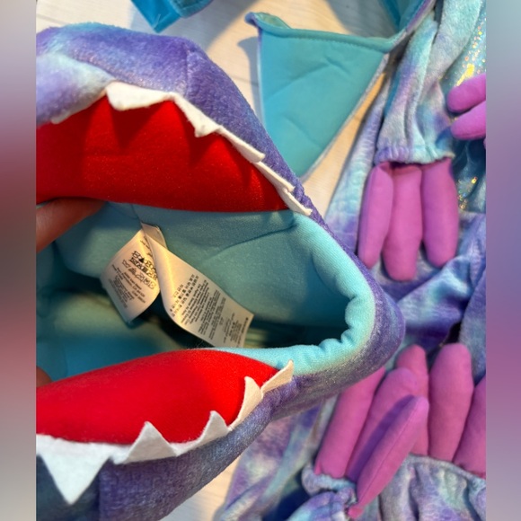 Pottery Barn Kids Blue and Purple Dinosaur Costume for Kids - Picture 4 of 8